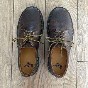 Brown Leather Doc Marten’s, 1461 Bex Crazy Horse women’s Oxford